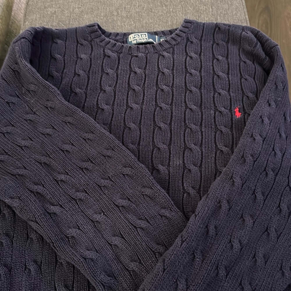 Vintage Polo Ralph Lauren sweater. Size xL. Navy blue